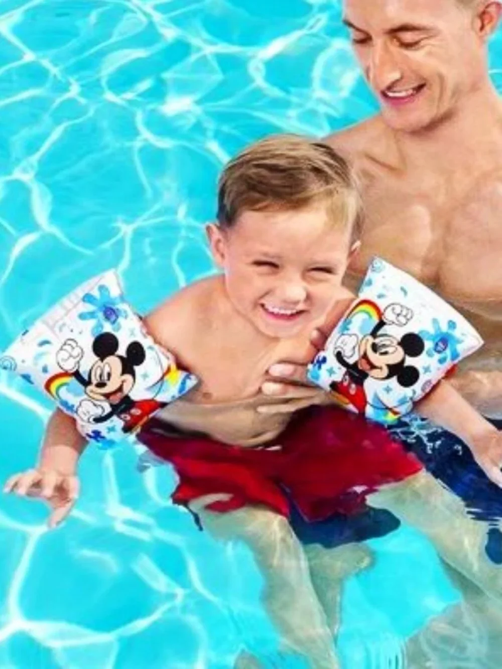 [NEW] Boy's Disney Junior Mickey Mouse Armbands Swim Learning Arm Floats